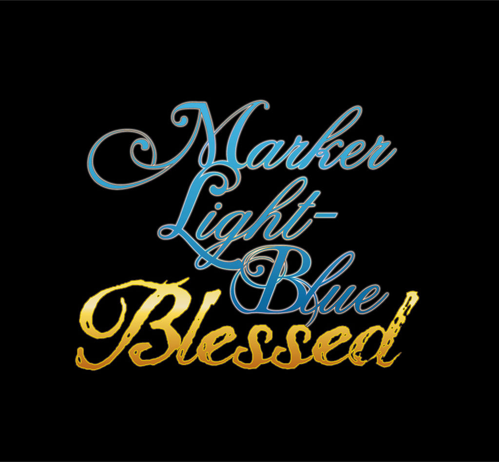 MARKER LIGHT-BLUE Blessed
